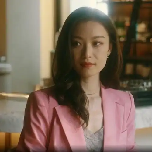 流金岁月倪妮同款明星朱锁锁粉色西装套装休闲韩版西装