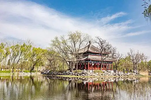 圆明园万春园中的鉴碧亭