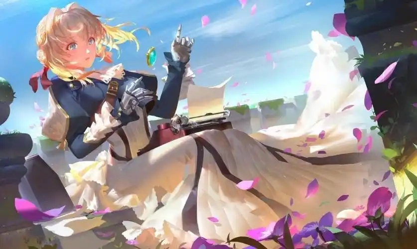 紫罗兰永恒花园绝美风格人物绘画壁纸图包资源合集