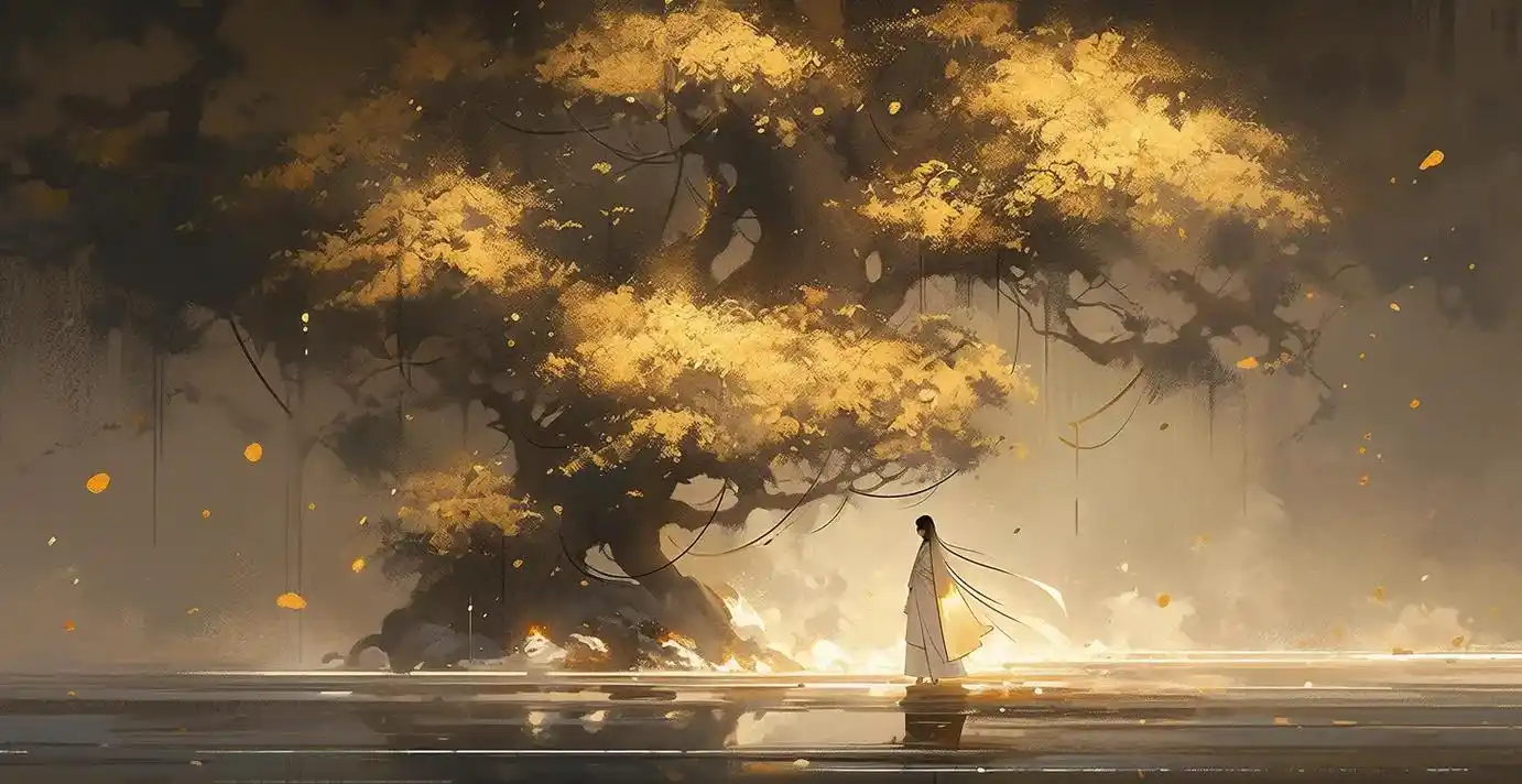 古风插画—望月#国风古韵 #插画 #唯美意境 #东方美学 # - 抖音