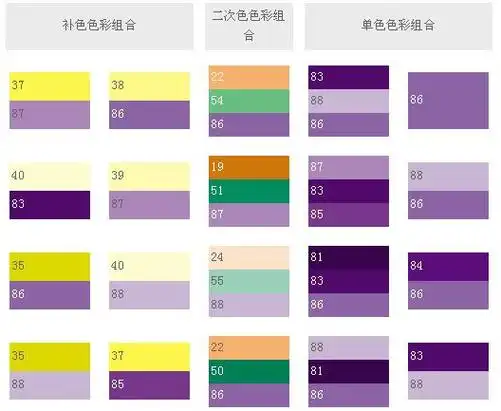 淡紫色尽管无声无息,与其它色彩相配后,仍可见其清丽出众,往日如歌,犹