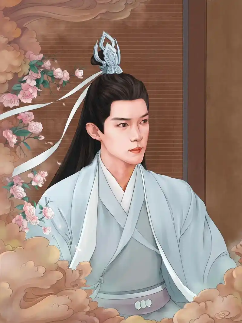 时影大神官终于画好啦～～#创作灵感 #肖战 #画画 #玉骨遥 - 抖音