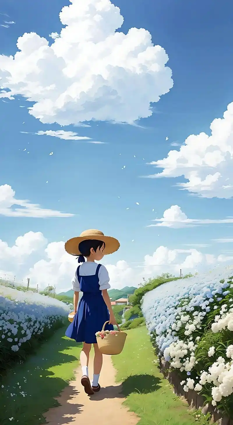 治愈系壁纸 #宫崎骏的夏天 #动漫 #二次元 #夏天的味道 - 抖音