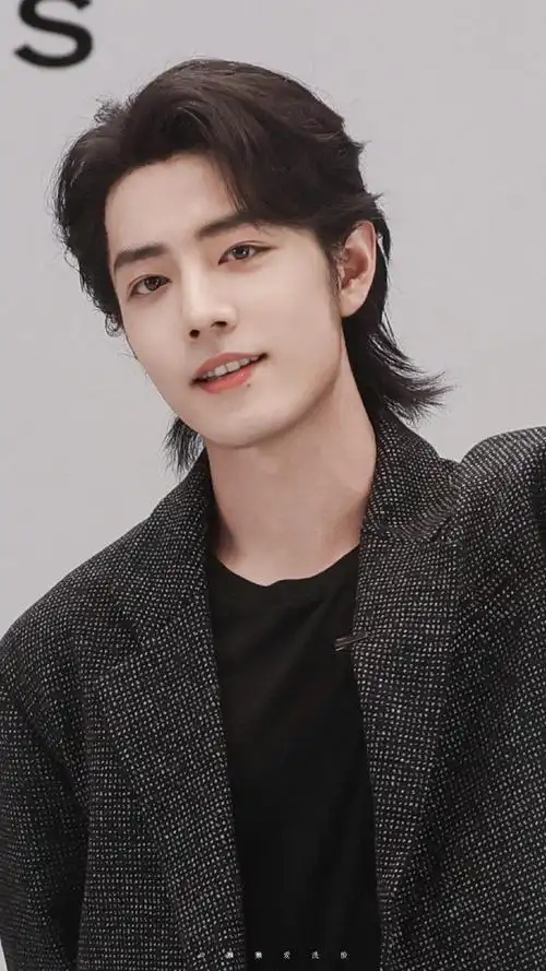 肖战欧莱雅pro品牌全球代言人##肖战长发全黑造型