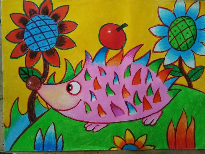 李默油画棒简笔范画