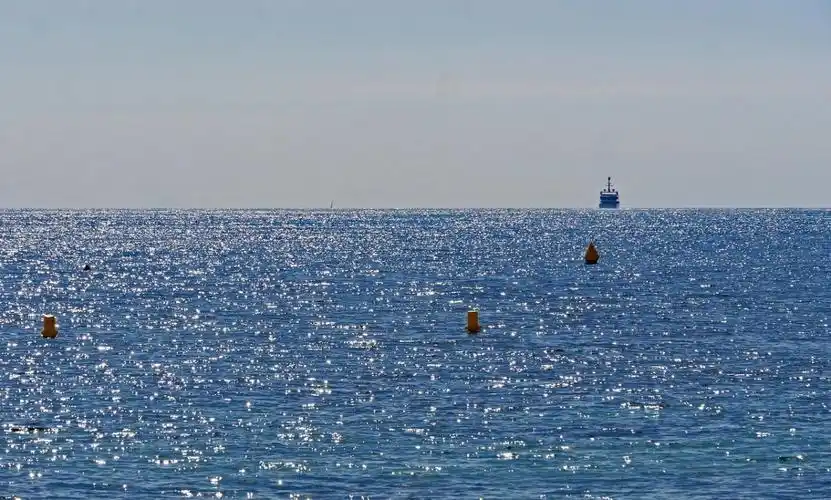 在公海,地平线,地中海