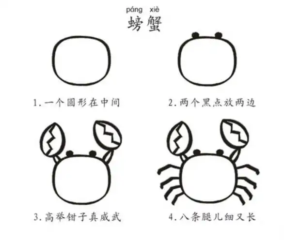 幼儿简笔画四步骤集