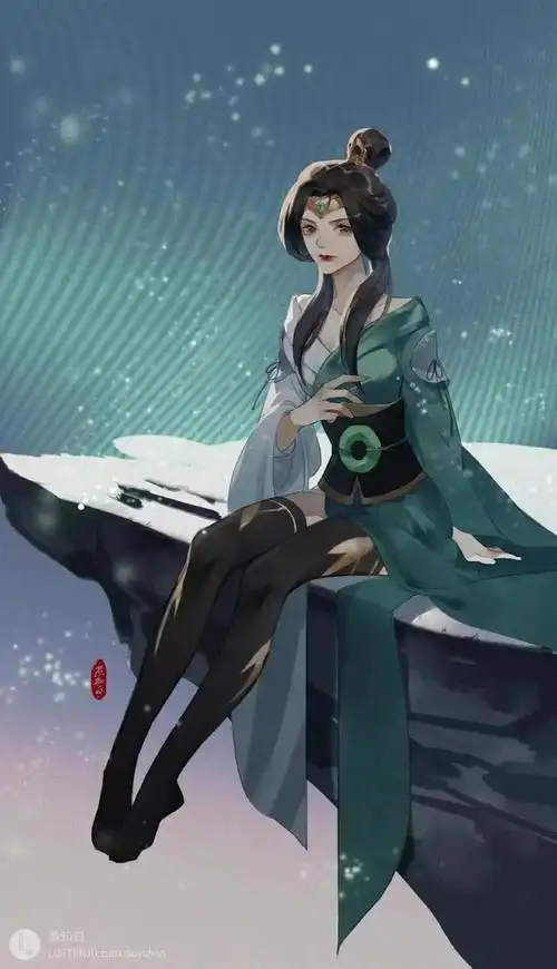 王者荣耀里的上官婉儿古风插画