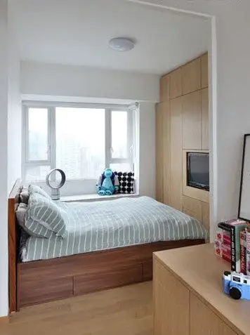 小户型空间妙用 一居室卧室收纳技巧