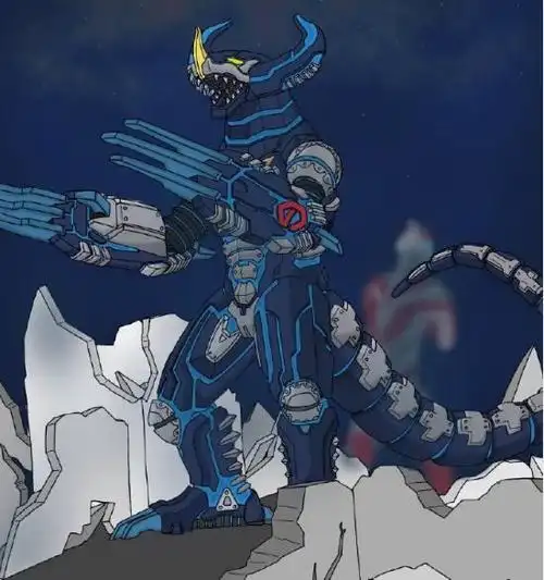 大神手绘机械哥莫拉爆红网络网友后面那位是耳机奥特曼吗