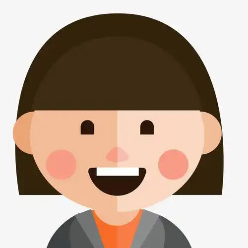 卡通微笑的商务人士头像