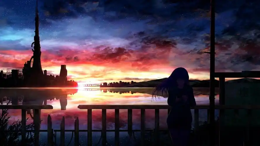 69  电脑壁纸 69  卡通 69  二次元唯美意境动漫风景高清原图