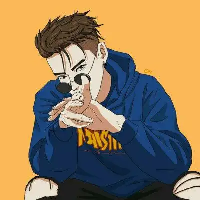 吴亦凡卡通头像背影篮球