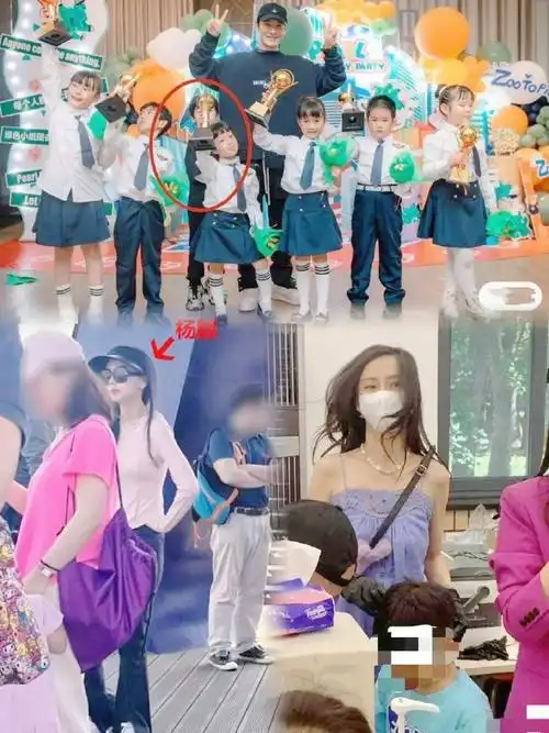 angelababy参加小海绵学校活动