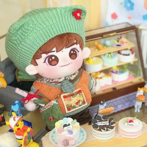 易烊千玺棉花娃娃明星周边20cm人偶公仔换装棉花娃娃