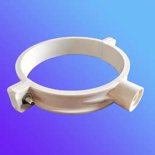 江山全高塑胶厂供应国标pvc抱箍吊卡 110国标双用管卡 厂家直销