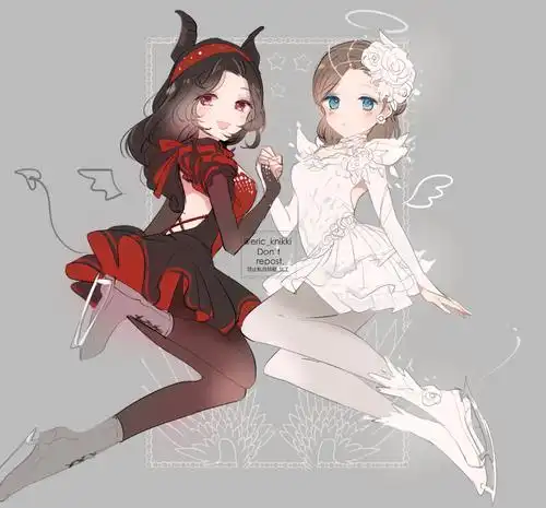 天使与魔鬼 两者都很可爱