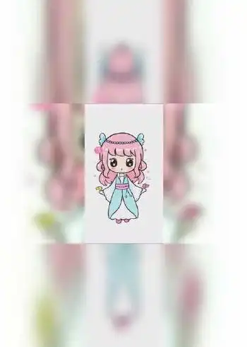 超萌双鱼座  q版简笔画 画画教程 十二星座系列