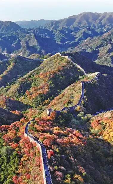 巍巍长城雄浑壮阔新时代画卷多姿多彩万里河山