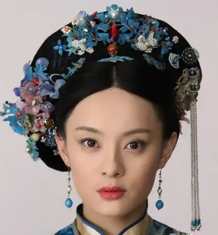 清朝女子的头饰发型——钿子