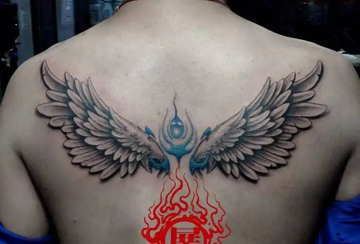翅膀纹身图片