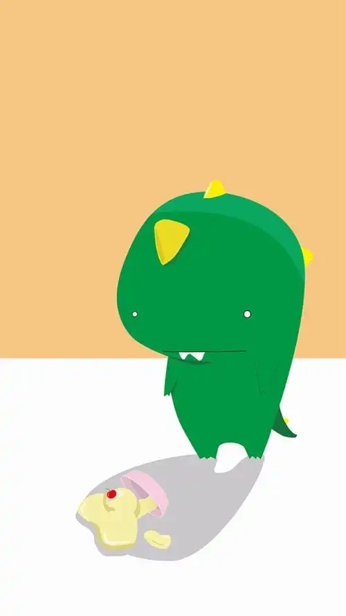 恐龙,小恐龙,卡通,锁屏壁纸,卡通,720x1280,绿色,手机壁纸小恐龙卡通