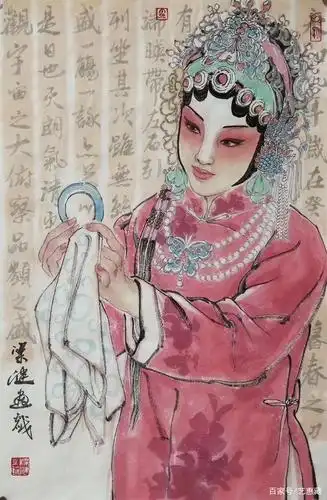 中国美术家协会会员梁健戏曲写意人物作品欣赏