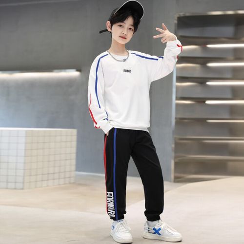 男童春秋套装2024新款中大童酷帅时髦卫衣裤两件套十岁帅气秋装潮