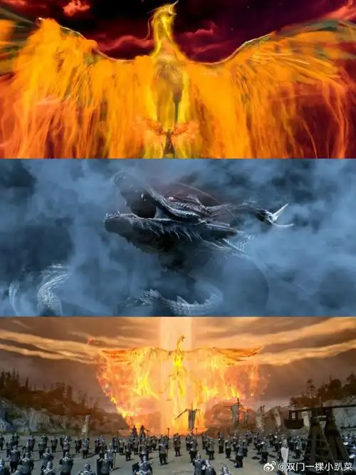 特效输出,剧外裸眼3d大屏一整个秀上天,让不死鸟的火焰烧到王府井上空