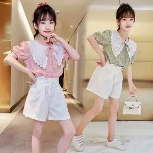 网红套装洋气潮流套装11岁中大童女孩气质童装小学生姐妹闺蜜装夏