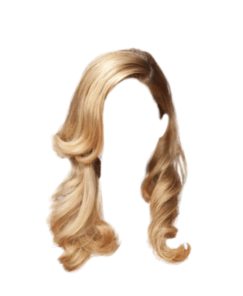 时尚长发头发素材免抠图像