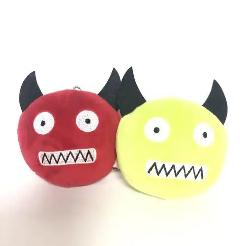 卡通小恶魔毛绒玩具挂饰创意钥匙扣公仔玩偶欢迎来图定制可加logo