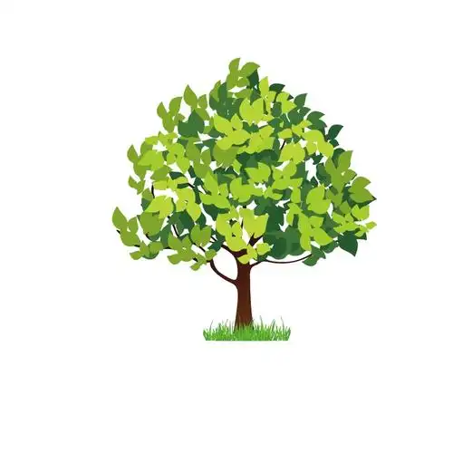 手绘卡通大树png元素
