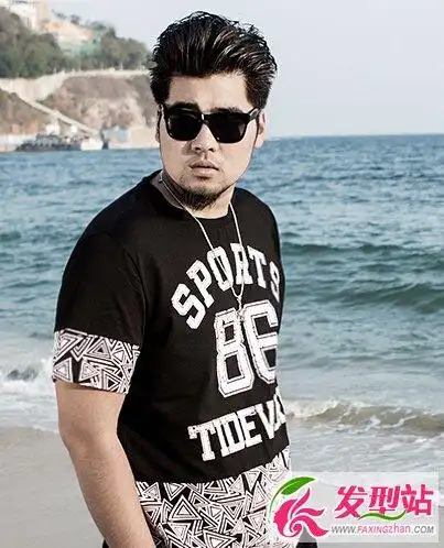 圆脸胖脸男生显瘦短发圆脸也能变帅气型男的发型