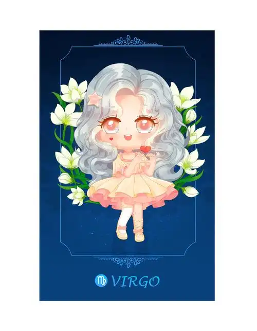 《12星座小姐姐q版形象》