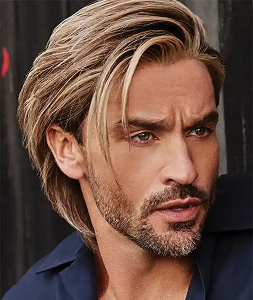 男士棕色发型图片