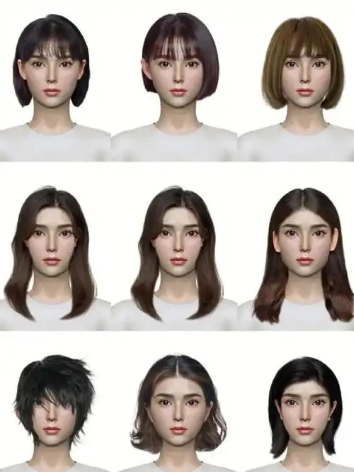 测发型设计与脸型搭配