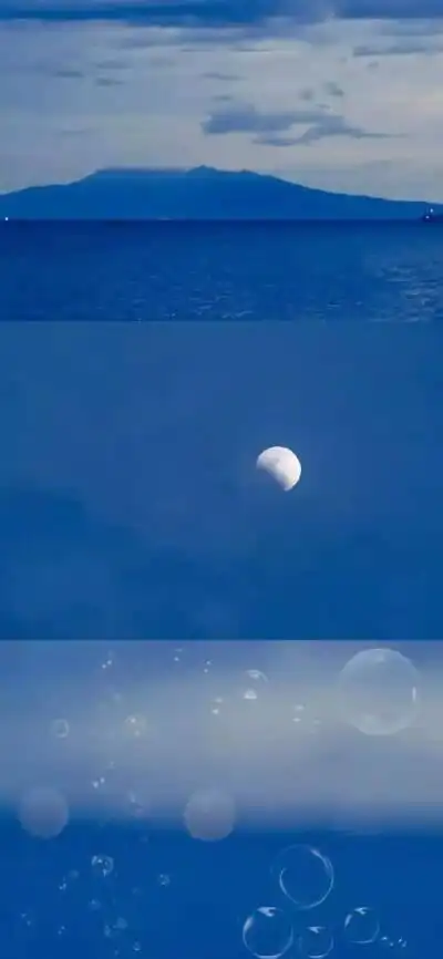 抖音蓝色背景壁纸