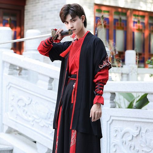 鼎毳貂汉服男古装男中国风情侣款武侠仙气帅气唐装款式十六xl码