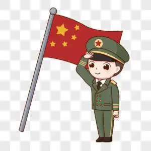 军人敬礼图怎样画有图的