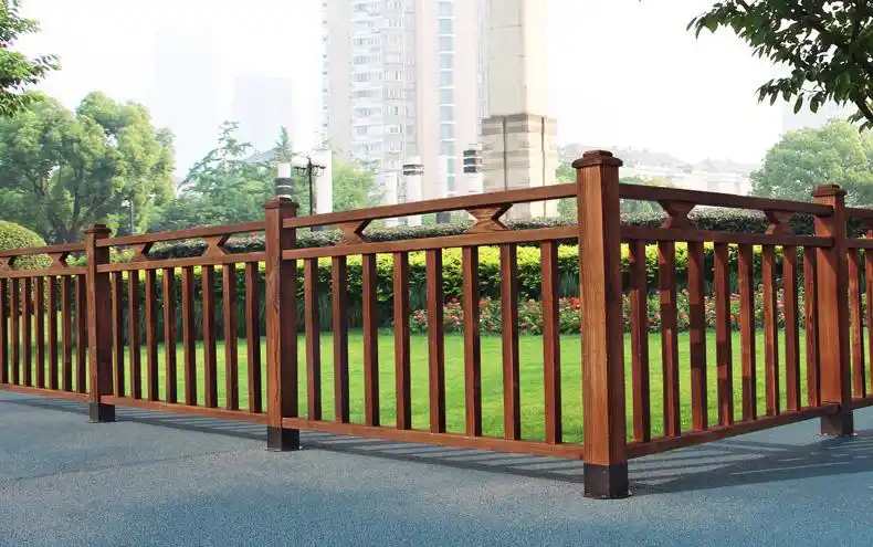 栏杆安全护拦室外栏杆防腐木护栏实木户外室外碳化木栅栏庭院隔断别墅