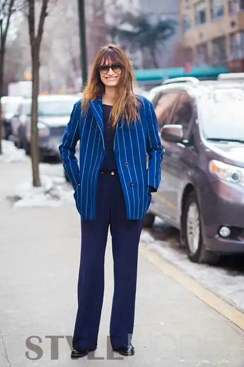 一身蓝装,潮人博主分享的穿搭经典