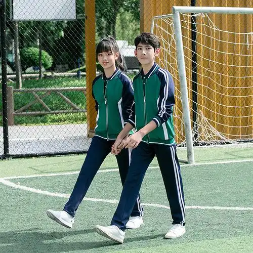 中学生校服套装秋季初中生班服宽松长袖男女小学生运动服现货批发