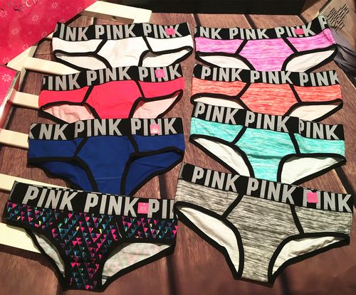 pink女士三角内裤纯棉 低腰性感提臀星期裤 boyfriend小平角短裤