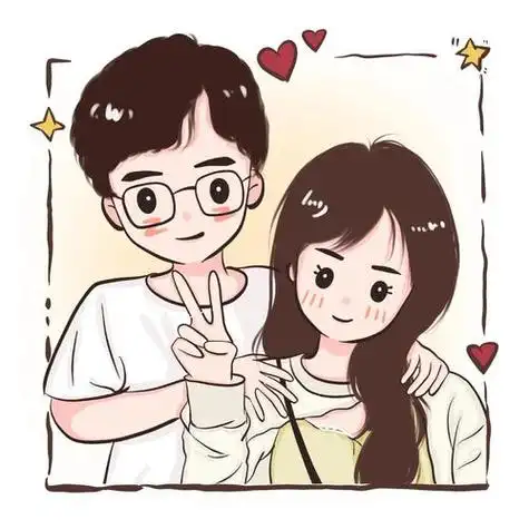 q版情侣头像可爱呆萌,q宝情侣头像一男一女萌