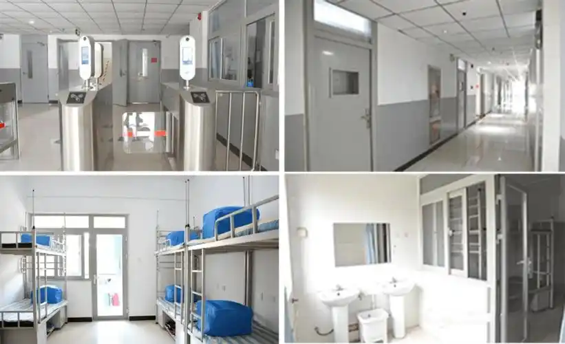 石家庄二中本部宿舍内景住宿收费400元/学期.一般一周放一次假.