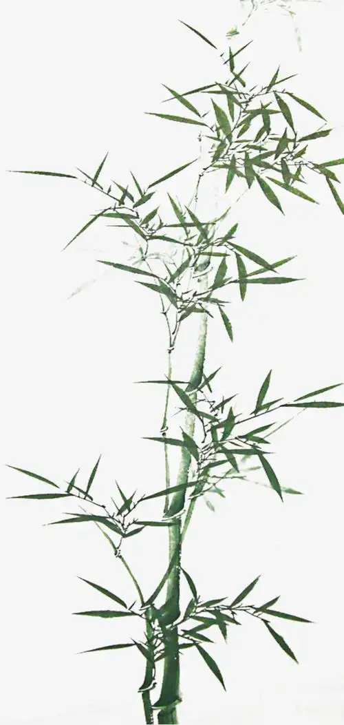 中国风中式复古水墨山川竹子水墨画素材