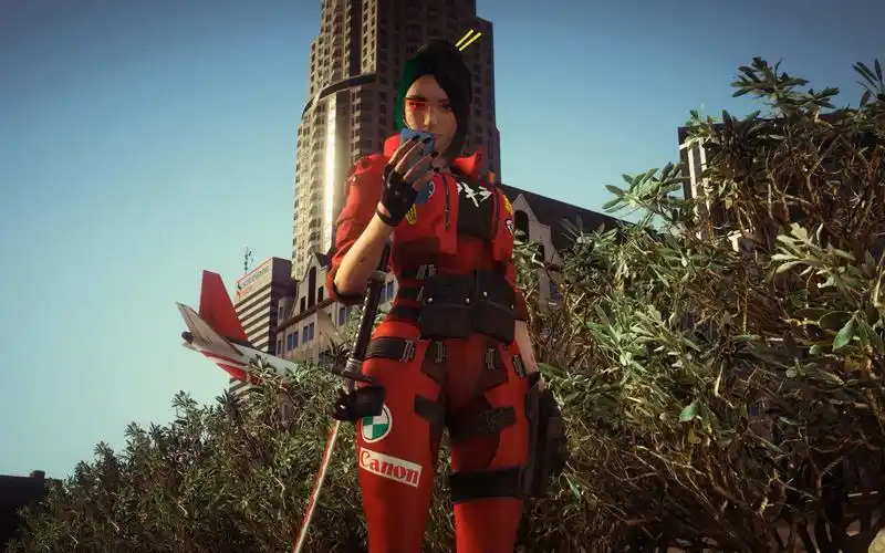 gta5赛博朋克女角 哈莉·奎茵大楼贴图 保护伞公司 灾变地图 短片