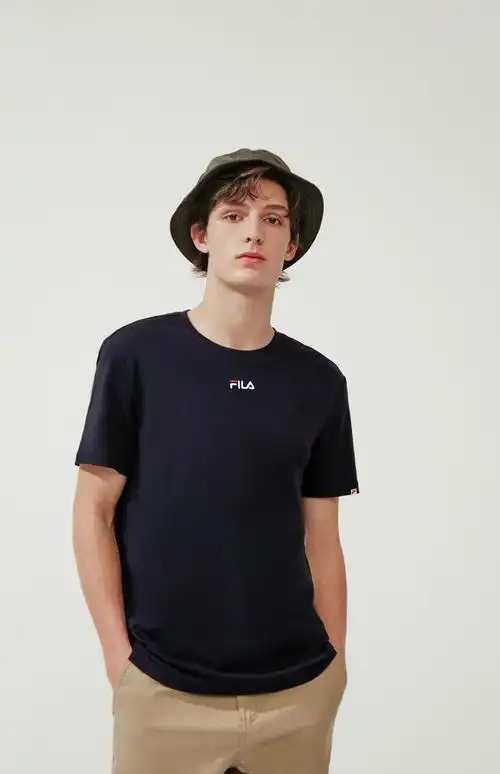 fila斐乐官方短袖t恤男2021夏季运动t恤男短袖纯棉休闲服男 白色-f51