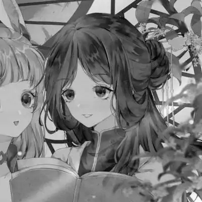 二次元黑白动漫闺蜜头像一对(118张) 甜且安稳_闺蜜姐妹女生头像_头像